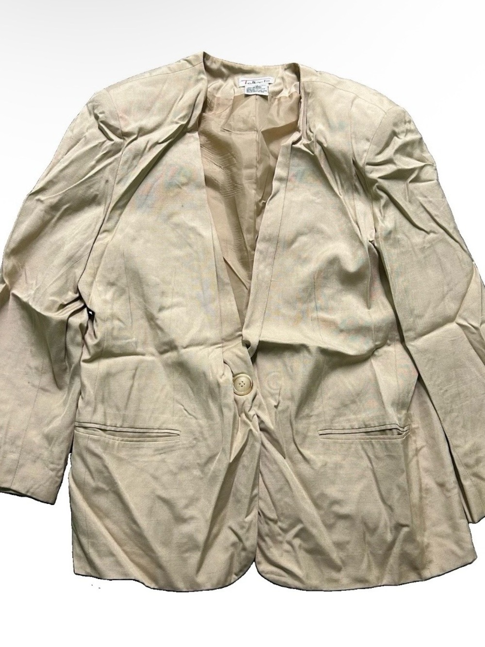 Women’s Talbots Gold Blazer Shoulder Pads Size 12
